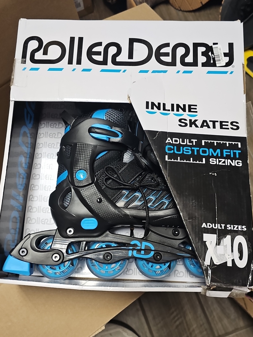 Roller Derby Adult Inline Skates in Black & Blue
